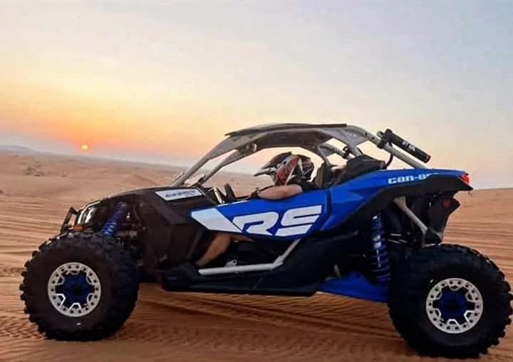 Can-Am Maverick X3 premium buggy tour in Dubai's Lahbab red dunes